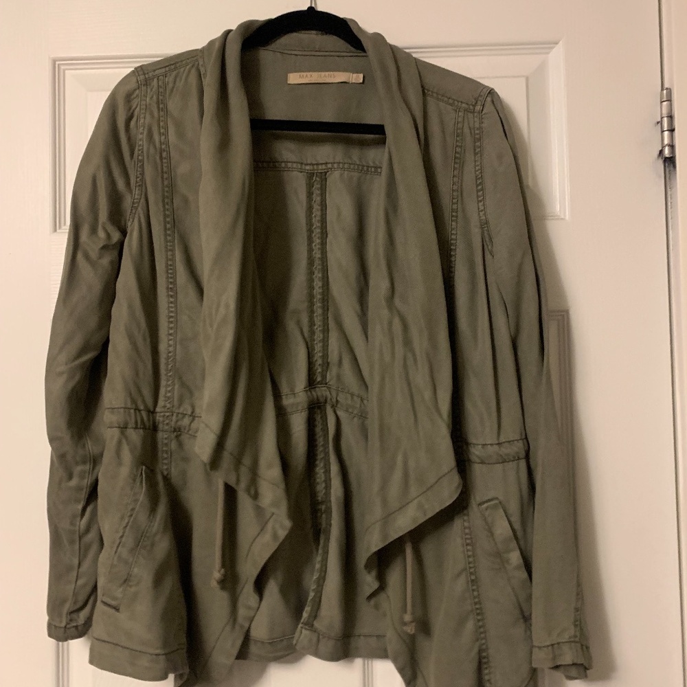 Olive green casual jacket